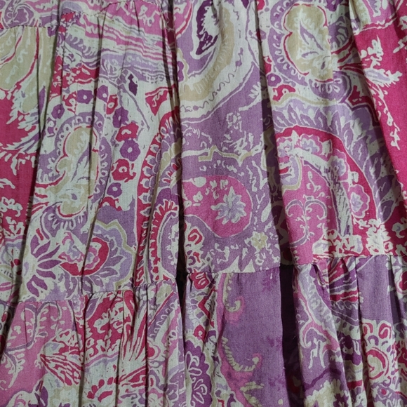 Lauren Ralph Lauren Pink and Purple Paisley Maxi Skirt - Picture 5 of 7
